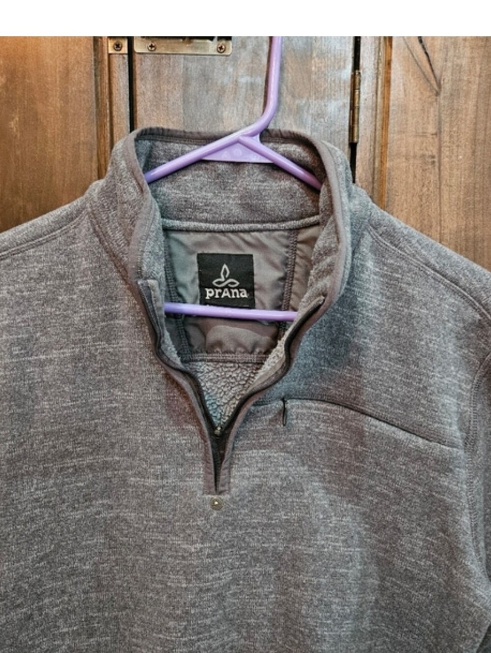 Prana Women's 1/4 Zip Fleece Pullover. Size L. - Picture 1 of 11